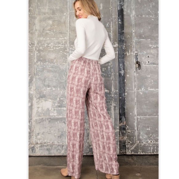Printed Wide Leg Pants, New - Picture 4 of 7